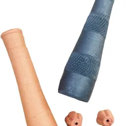 3.5 Inch Handmade Chillum Terracotta Outside Fitting Hookah Mouth Tip-image-74