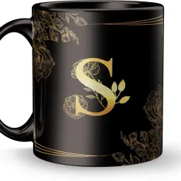 S letter Design print Gift for Boyfriend Ceramic Coffee Mug-image-34