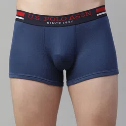 U.S. Polo Assn. Men Navy Blue Solid Cotton Trunks I641-008-P1-picture-16
