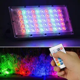 RGB Party Light - 50W RGB LED Brick Light Remote IP65 LED Flood Light Flood Light Outdoor Lamp-11