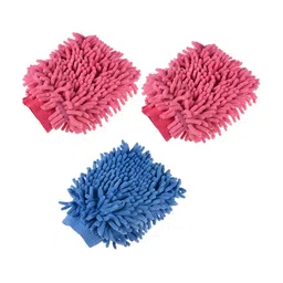 Kuber Industries 3Pcs Blue Bath Accessories Set-46