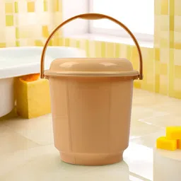 Kuber Industries Cream-Coloured Bucket With Lid 18 L-picture-25