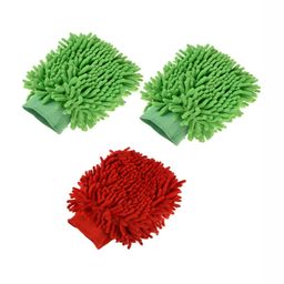 Kuber Industries 3-Pcs Red & Green 50 GSM Cleaning Gloves-10
