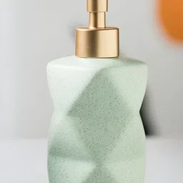Kuber Industries Green Solid Ceramic Soap Dispenser-image-99