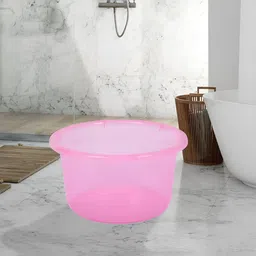 Kuber Industries Pink & Grey 4 Pieces Classic Bath Accessories Set-image-82