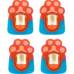 P-Plus International Orange & Blue 4 Pieces Abstract Self-Adhesive Shower Holder-picture-13
