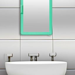 Epraiser Green & White Bathroom Mirror Storage Cabinet-image-52