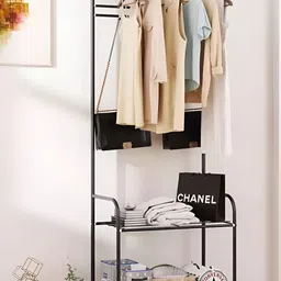 Kuber Industries Black Contemporary Mosaic Iron Towel Holder-44