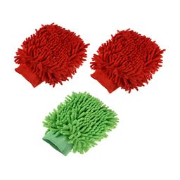 Kuber Industries 3-Pcs Red & Green 50 GSM Cleaning Gloves-11