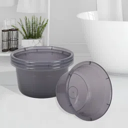 Kuber Industries Grey 4 Pieces Classic Bath Accessories Set-image-10