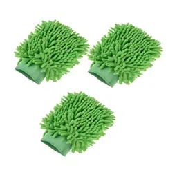 Kuber Industries 3Pcs Green Bath Accessories Set-54