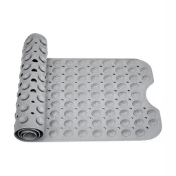 P-Plus International Grey 110GSM Anti Slip Bath Rug With Suction Cups-picture-15
