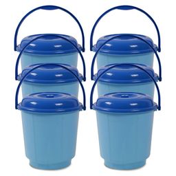 Kuber Industries Blue 6 Pieces Bath Accessories Set-image-36