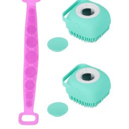 MAJESTIQUE Pink & Teal Silicone Bathroom Accessories Set-image-84