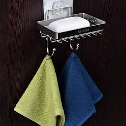 Kuber Industries Silver-Toned Stainless Steel Bathroom Caddy-6