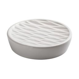 UMAI White Textured Ceramic Soap Dish-21