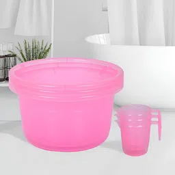 Kuber Industries Transparent & Pink 6 Pieces Bath Accessories Set-5