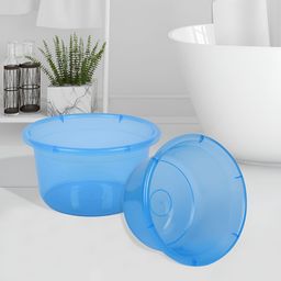 Kuber Industries Blue 2 Pieces Classic Bath Accessories Set-image-17