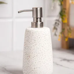 Anko White Textured Terrazzo Soap Dispenser-32