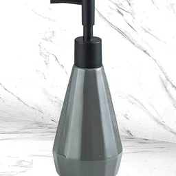 Kuber Industries Grey Ceramic Liquid Soap Dispenser - 250 ml-33