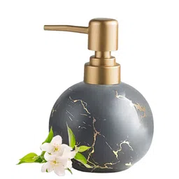 Ekhasa Grey & Gold Toned Abstract Printed Ceramic Soap Dispensers 300 ml-31