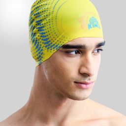 BOLDFIT Unisex Printed Silicone Swimming Cap-30