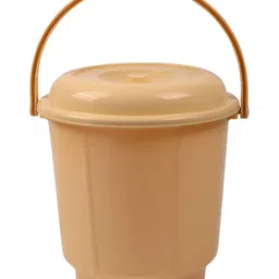 Kuber Industries Cream-Coloured 4 Pieces Buckets With Lids 18 L Each image 3