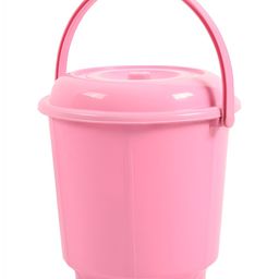 Kuber Industries Pink 2 Pieces Buckets With Lids 18 L Each image 2