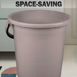 Kuber Industries 2-Pcs Grey Bucket with Handle -18L image 2