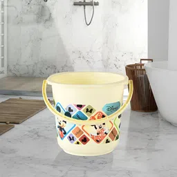 Kuber Industries Cream-Coloured & Red Abstract Plastic Bath Accessories Set image 4