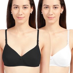 Sonari Pack Of 2 Assorted T-shirt Bra Lightly Padded-7