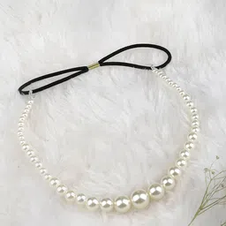 JOKER & WITCH Women White & Black Asia Pearl Hairband-image-58