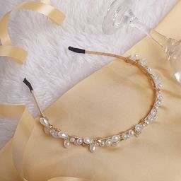 JOKER & WITCH Women White & Gold-Toned Hairband-image-40