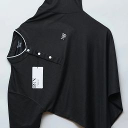 Men Solid Henley Neck Polycotton Black T-Shirt-image-82