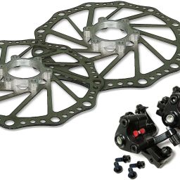 Bicycle Mechanical Disc Brake Machine And Disc Plate Rotor 2sets Bicycle Brake Disk-19