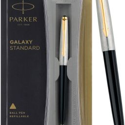 Galaxy Standard Gold Trim Black Body Color Ball Pen-picture-11