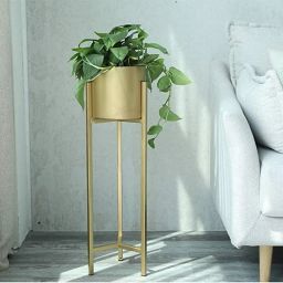 uniqueart Floor Flower Stand Iron Frame Display Stand ,Metal Pots with 3 Different Size Iron Vase image 4