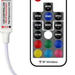AURECIS DC 5V-24V RGB LED Controller with 24 Key RF Wireless Remote for 5050 3528 5630 Light Strip-image-21