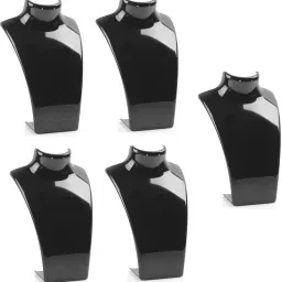 Necklace and Earring Storage Display Rack (Black, 5) Jewellery Organizer-image-4