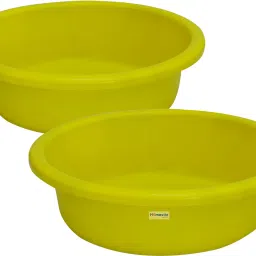 Plastic Multiuses Plastic Knead Dough Basket/Basin Bowl 6 Ltr- Pack of 2 (Green) Storage Basket-image-10