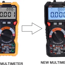 hty HTC DM-98 with True RMS/Autorange/Dual Display,Double Colour Digital Multimeter image 2