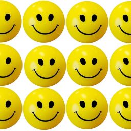 Hub soft cute Smiley Face Squeeze Stress foamball - 3 inch (Yellow) Foosball-image-52