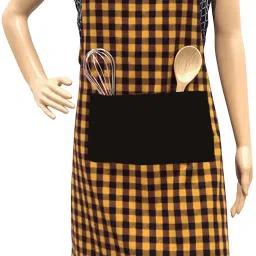 Cotton Home Use Apron - Free Size-27