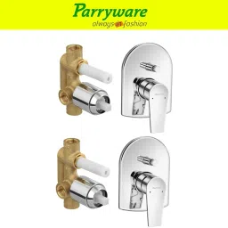 Praseo concealed Diverter Body with Concealed Upper Part set of 2 pic 416 Praseo Diverter with upper trim | Hot and Cold water Mixer | Complete set Diverter Faucet-62