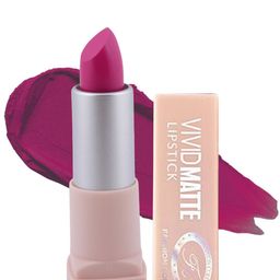 Fashion Colour Women Purple Vivid Matte Velvet Texture Lipstick - Modena 12-58