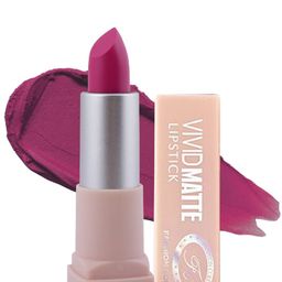 Fashion Colour Women Violet Vivid Matte Velvet Texture Lipstick - Vivid Violet 09-15