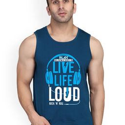 SLOWLORIS Printed Innerwear Gym Vest SL26 LOUD PEACOCK-image-92