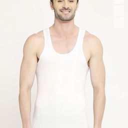 VIP Pack Of 4 Moisture Absorbent Pure Cotton Basic Innerwear Vest-39