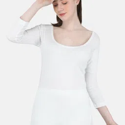 Monte Carlo Women Ribbed Cotton Thermal Top-image-36