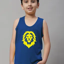 Friskers Boys Printed Pure Cotton Innerwear Vests-14